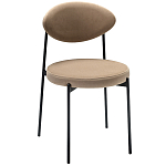 Стул металлический с мягкой спинкой и сиденьем из велюра Alfie Chair варинант исполнения - 4 | Loft Concept в Перми