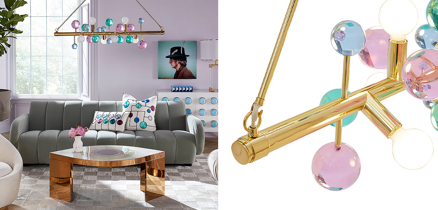 Светильник Jonathan Adler GLOBO SIX-LIGHT LINEAR CHANDELIER Multi Светильник Jonathan Adler GLOBO SIX-LIGHT LINEAR CHANDELIER Multi - Loft-Concept в Перми