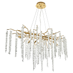 Люстра с декором в виде ветвей с хрустальными подвесками Fairytree Gold Crystal Chandelier варинант исполнения - 3 | Loft Concept в Перми