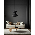 Подвесной вязаный черный светильник «Моника» варинант исполнения - 3 | Loft Concept в Перми