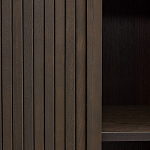 Буфет тёмно-коричневого цвета из ясеневого шпона с 2-мя раздвижными дверями Toinette варинант исполнения - 3 | Loft Concept в Перми