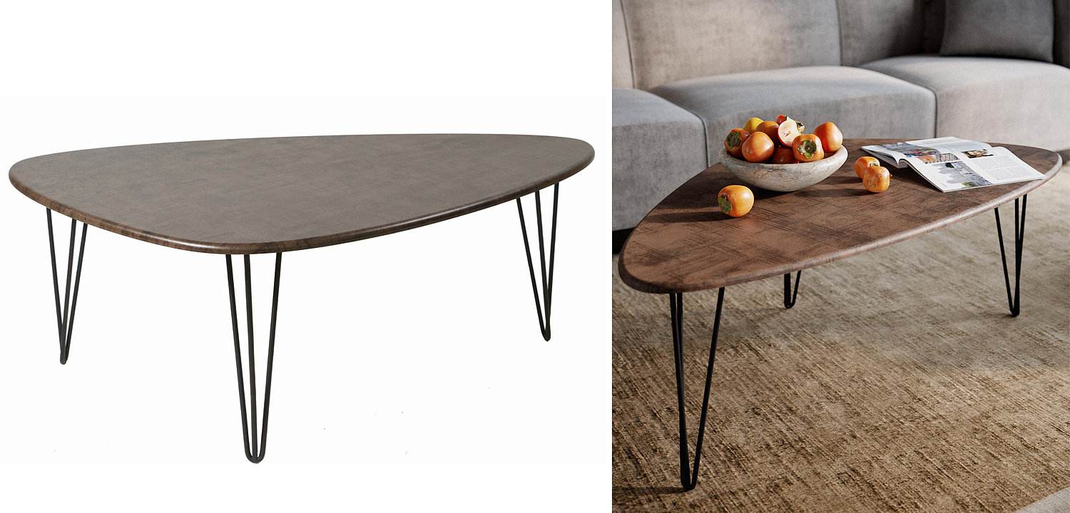 Кофейный стол Dorian Coffee Table brown Кофейный стол Dorian Coffee Table brown - Loft-Concept в Перми