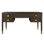 Письменный стол с 4-мя ящиками Elsa Dreams Walnut варинант исполнения - 6 | Loft Concept в Перми