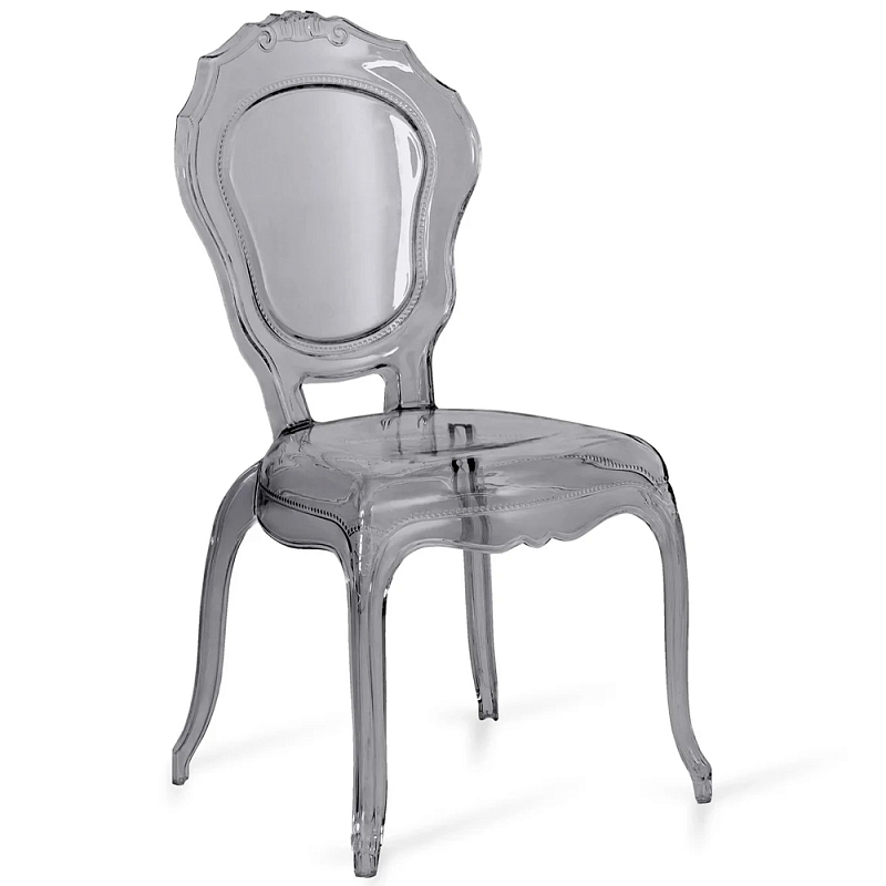 Прозрачный стул серый LOUIS GHOST CHAIR Grey Серый в Перми | Loft Concept 