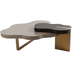 Кофейный стол со столешницей волнистой формы Gale Curved Coffee Table варинант исполнения - 3 | Loft Concept в Перми