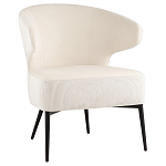 Современное мягкое кресло на металлических ножках Rakush Milk варинант исполнения - 1 | Loft Concept в Перми