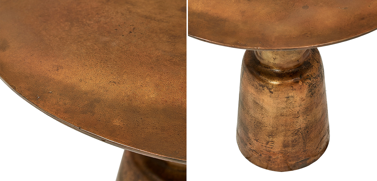 Обеденный стол Dining Table Round Vintage Copper Обеденный стол Dining Table Round Vintage Copper - Loft-Concept в Перми