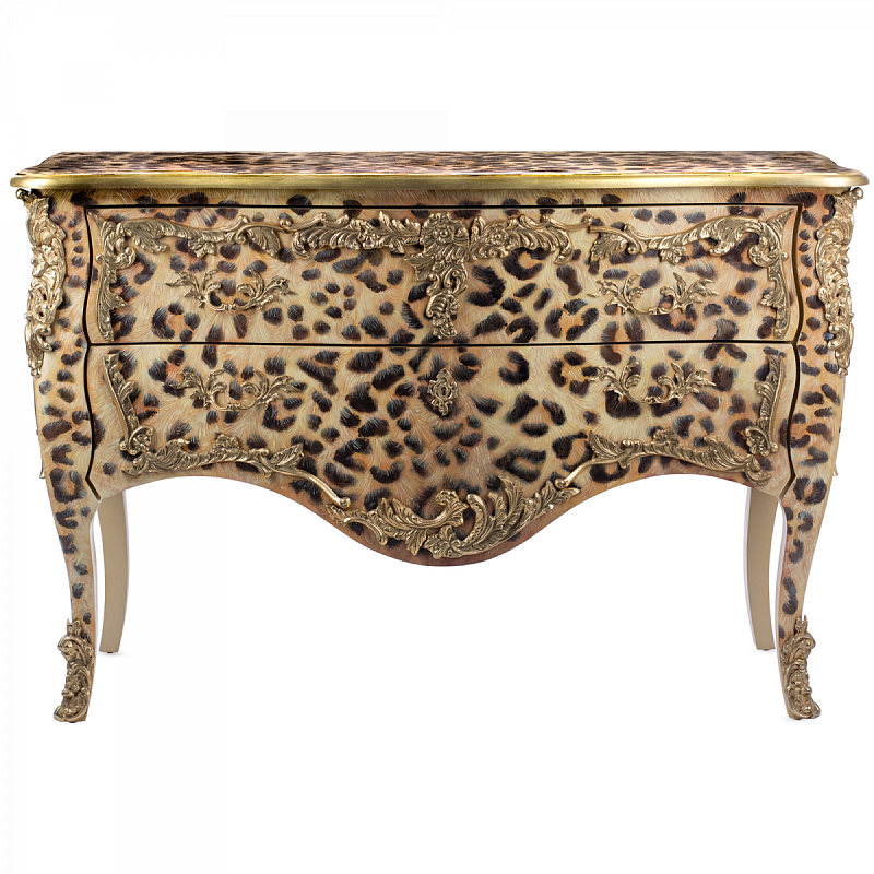 Комод стиль рококо Ref 573 Commode L. XV Leopard  в Перми | Loft Concept 