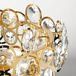 Люстра подвесная из золотых колец 57 см Golden Circles варинант исполнения - 8 | Loft Concept в Перми