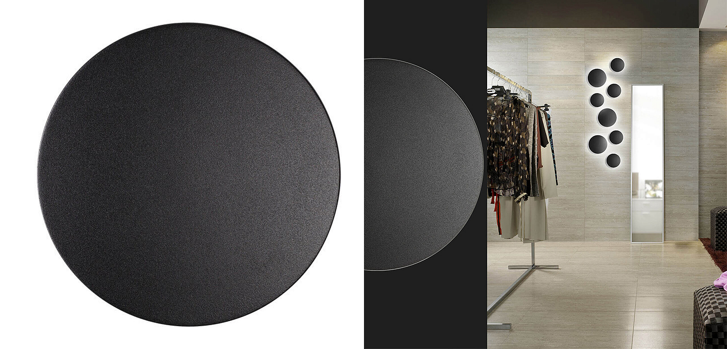 Бра Disco Piatto Black Sconce Бра Disco Piatto Black Sconce - Loft-Concept в Перми