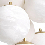 Люстра подвесная круглая с сферическими плафонами из натурального камня Glowing Spheres варинант исполнения - 4 | Loft Concept в Перми