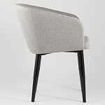 Мягкое кресло на металлических ножках Shaggy Grey варинант исполнения - 2 | Loft Concept в Перми