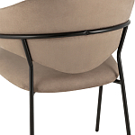 Коричневый стул с обивкой из искусственной замши Alexis варинант исполнения - 7 | Loft Concept в Перми