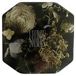 Шкатулка из эпоксидной смолы с цветами черная Epoxy Resin Square Box Black варинант исполнения - 1 | Loft Concept в Перми