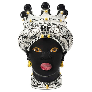 Ваза Vase Moro Lady Ornate Black