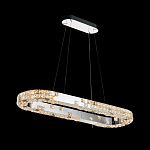 Люстра овальная с мозаичным хрустальным оформлением Sparks of Crystal варинант исполнения - 4 | Loft Concept в Перми