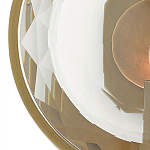 Бра круглое с прозрачным рельефным плафоном Crystal Prism варинант исполнения - 1 | Loft Concept в Перми