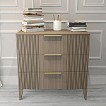 Комод коричневого цвета с 3-мя ящиками Harper Line варинант исполнения - 1 | Loft Concept в Перми