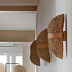 Бра плетеное из ротанга Chainmail варинант исполнения - 1 | Loft Concept в Перми