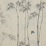Обои ручная роспись Distant Bamboo Special Colourway on white dyed paper варинант исполнения - 1 | Loft Concept в Перми