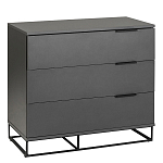 Комод цвета графит с 3-мя ящиками Strict Lines  варинант исполнения - 1 | Loft Concept в Перми