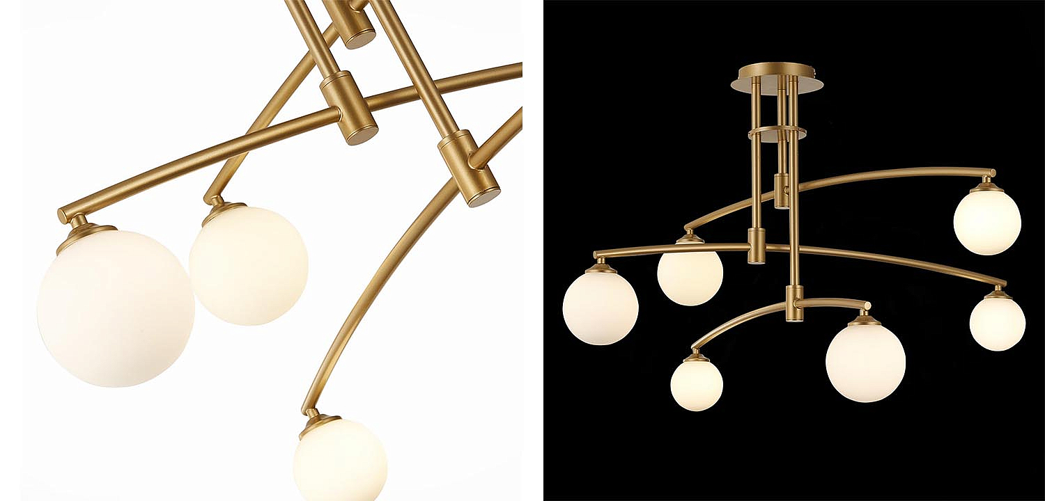 Люстра Glendon Chandelier 6 Balls Люстра Glendon Chandelier 6 Balls - Loft-Concept в Перми