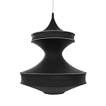 Подвесной вязаный черный светильник «Моника» варинант исполнения - 1 | Loft Concept в Перми