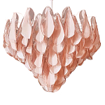 Люстра из стекляных розовых лепестков Petalled Illuminator варинант исполнения - 3 | Loft Concept в Перми