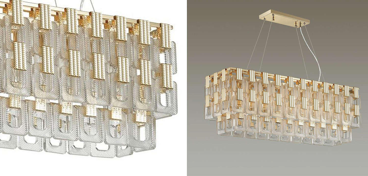 Люстра Ribbed Elements Pendant Linear Люстра Ribbed Elements Pendant Linear - Loft-Concept в Перми