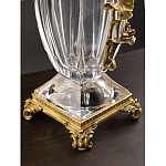 Ваза из прозрачного стекла с бронзовой вставкой в виде цветущей ветви Eden Garden porcelain and bronze варинант исполнения - 4 | Loft Concept в Перми