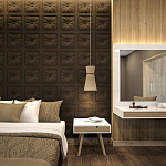 Гипсовая 3D Панель M-106 варинант исполнения - 1 | Loft Concept в Перми