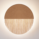 Бра круглое натуральная пробка с бахромой Natural Cork варинант исполнения - 3 | Loft Concept в Перми