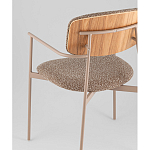 Стул Doe с подклокотниками коричневый варинант исполнения - 3 | Loft Concept в Перми