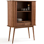 Буфет с двумя раздвижными дверцами Toinette Brown Wooden Cupboard варинант исполнения - 3 | Loft Concept в Перми