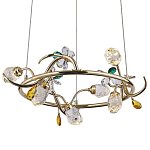 Люстра с хрустальными плафонами и декором Alvere Crystal Chandelier 6 варинант исполнения - 1 | Loft Concept в Перми