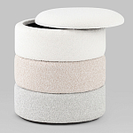 Пуф Three Colors в ткани букле из трех цветов  варинант исполнения - 3 | Loft Concept в Перми