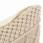 Чехол на подушку с макраме бежевого цвета Macrame варинант исполнения - 3 | Loft Concept в Перми