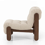 Кресло с деревянным каркасом и обивкой из ткани букле Medieval Furniture варинант исполнения - 1 | Loft Concept в Перми