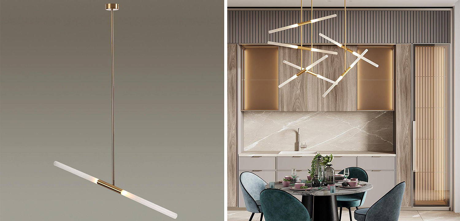 Светильник Gold Delta Light 2 lamp Светильник Gold Delta Light 2 lamp - Loft-Concept в Перми
