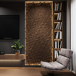 Гипсовая 3D панель с принтографией PM-50 варинант исполнения - 4 | Loft Concept в Перми