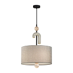 Люстра с серым тканевым плафоном Flourish варинант исполнения - 2 | Loft Concept в Перми