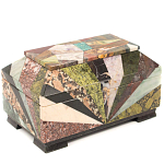 Шкатулка из натурального камня змеевик Stone Casket варинант исполнения - 2 | Loft Concept в Перми