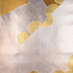 Обои ручная роспись в стиле Арт-деко Namban Colourway SC-290 on Deep Rich Gold gilded paper варинант исполнения - 2 | Loft Concept в Перми