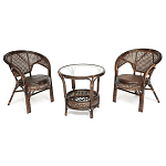 Комплект уличной мебели Angela Dark Brown варинант исполнения - 1 | Loft Concept в Перми