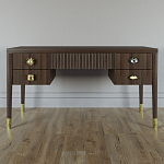 Письменный стол с 4-мя ящиками Elsa Dreams Walnut варинант исполнения - 5 | Loft Concept в Перми