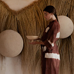 Большая дизайнерская Инсталляция из соломы RAFFIA Installation  варинант исполнения - 1 | Loft Concept в Перми