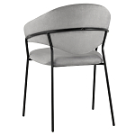 Серый стул с обивкой из искусственной замши Alexis варинант исполнения - 5 | Loft Concept в Перми