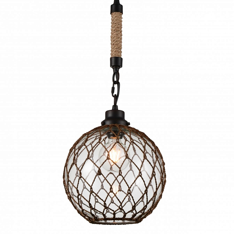 Подвесной светильник ball fishnet pendant lamp Черный Подвесной светильник ball fishnet pendant lamp Черный в Перми | Loft Concept