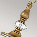 Люстра подвесная цвета латунь с прозрачным овальным стеклянным плафоном Hinkley варинант исполнения - 8 | Loft Concept в Перми