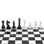 Шахматы классические с белой доской из натурального камня Мрамор Decorative Thematic Chess варинант исполнения - 4 | Loft Concept в Перми